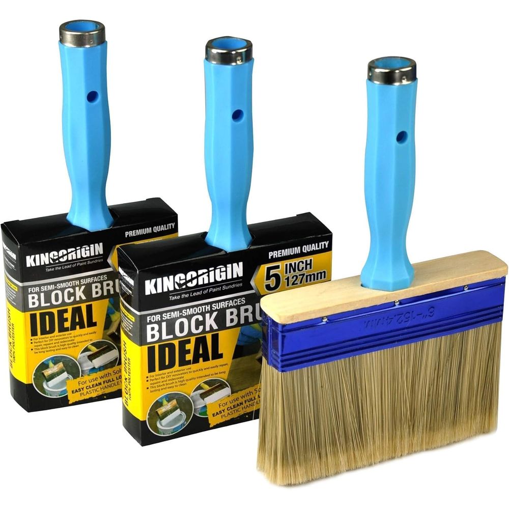 Wood Stain Brush - Juego Triple de Brochas Resistentes para