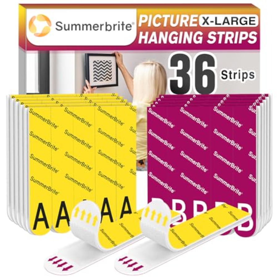 Picture Hanging Strip - Tiras para Colgar Cuadros Resistentes XL,