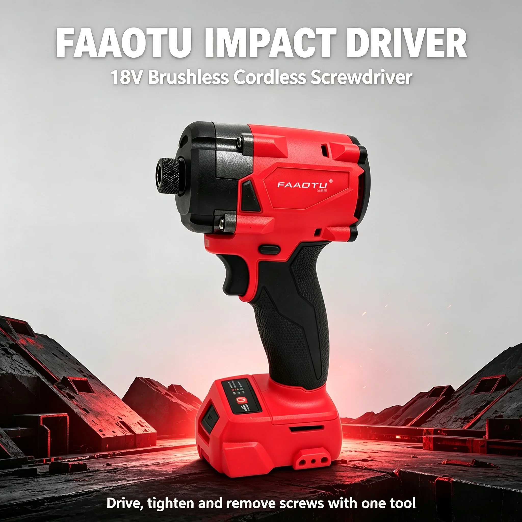 Home Improvements - Destornillador Eléctrico Inalámbrico FAAOTU de 18V,