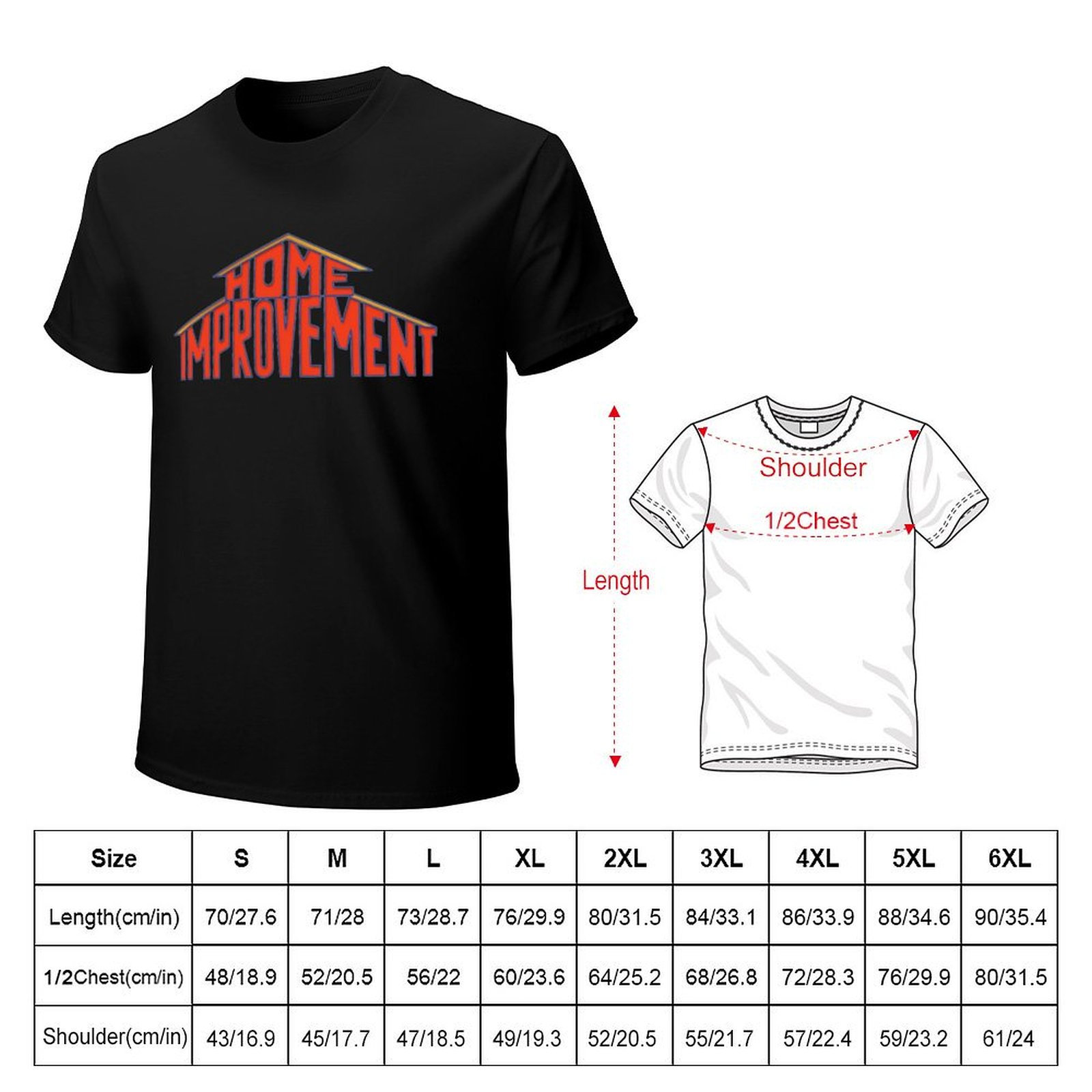 Camiseta con Logo de Home Impr - Home Improvement Logo reseña y precio