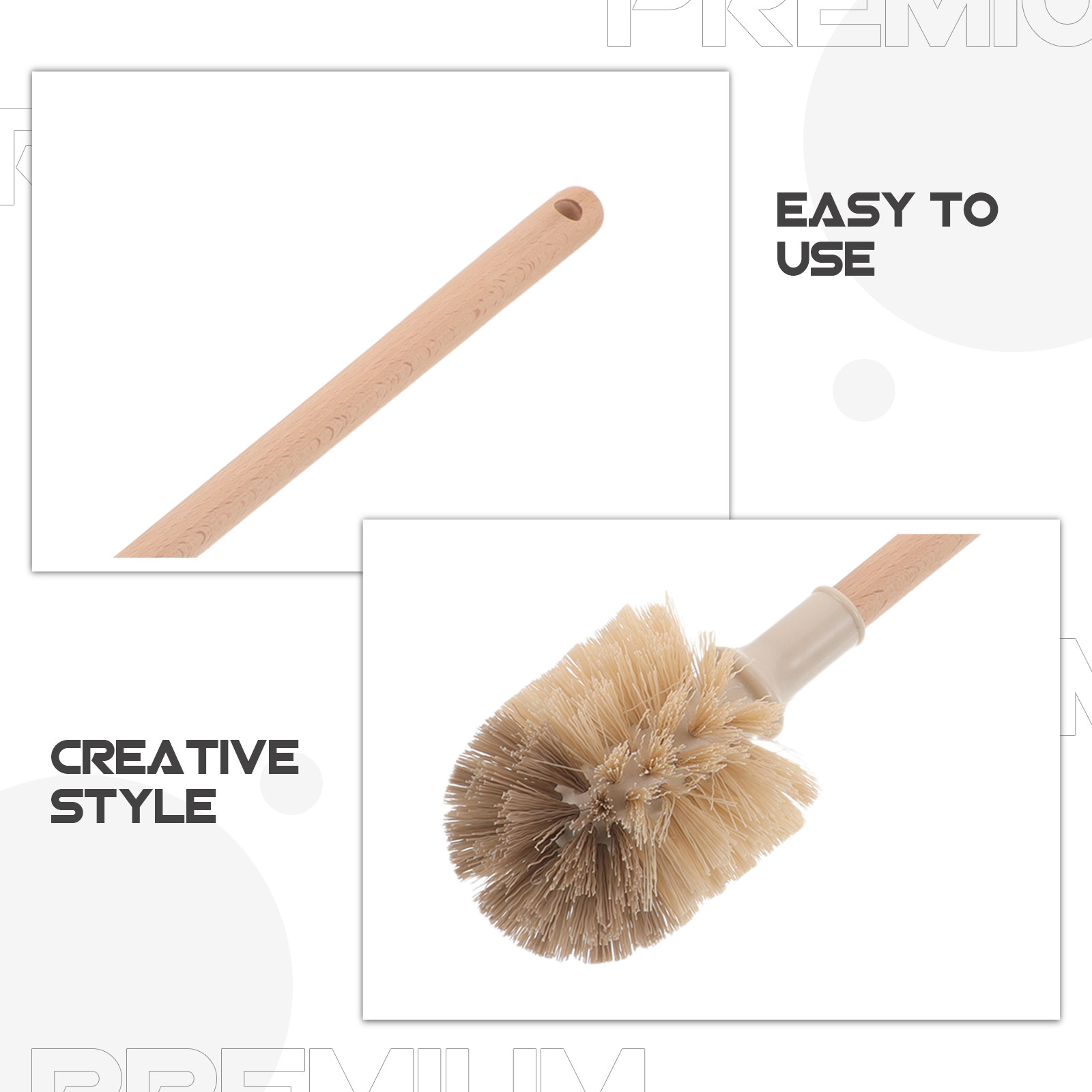 2 cepillos de baño de mango la - Wood Stain Brush reseña y precio