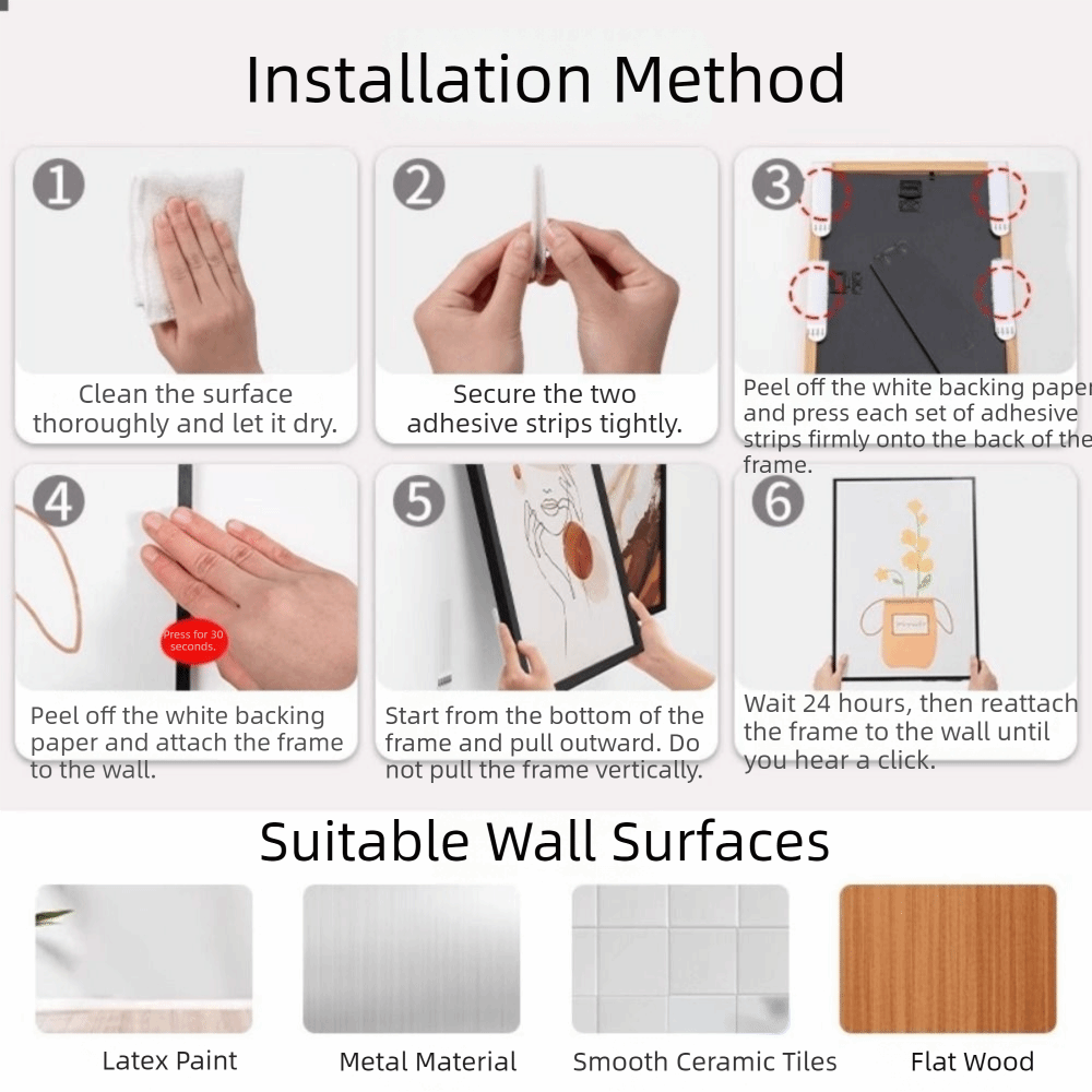 12 pares de tiras para colgar  - Picture Hanging Strip reseña y precio