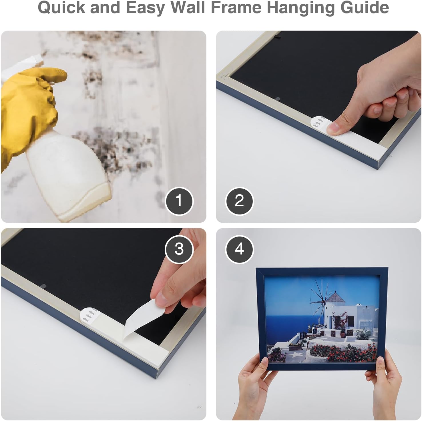 Tiras adhesivas de doble bloqu - Picture Hanging Strip reseña y precio