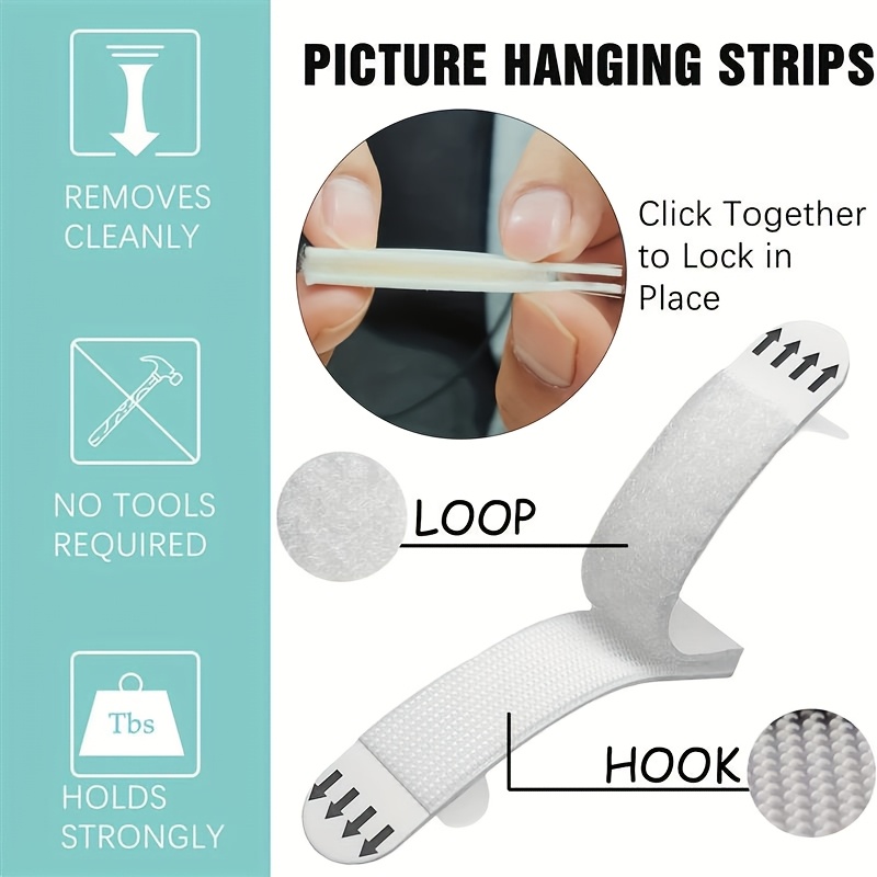 Cinta Adhesiva de Gancho y Buc - Picture Hanging Strip reseña y precio