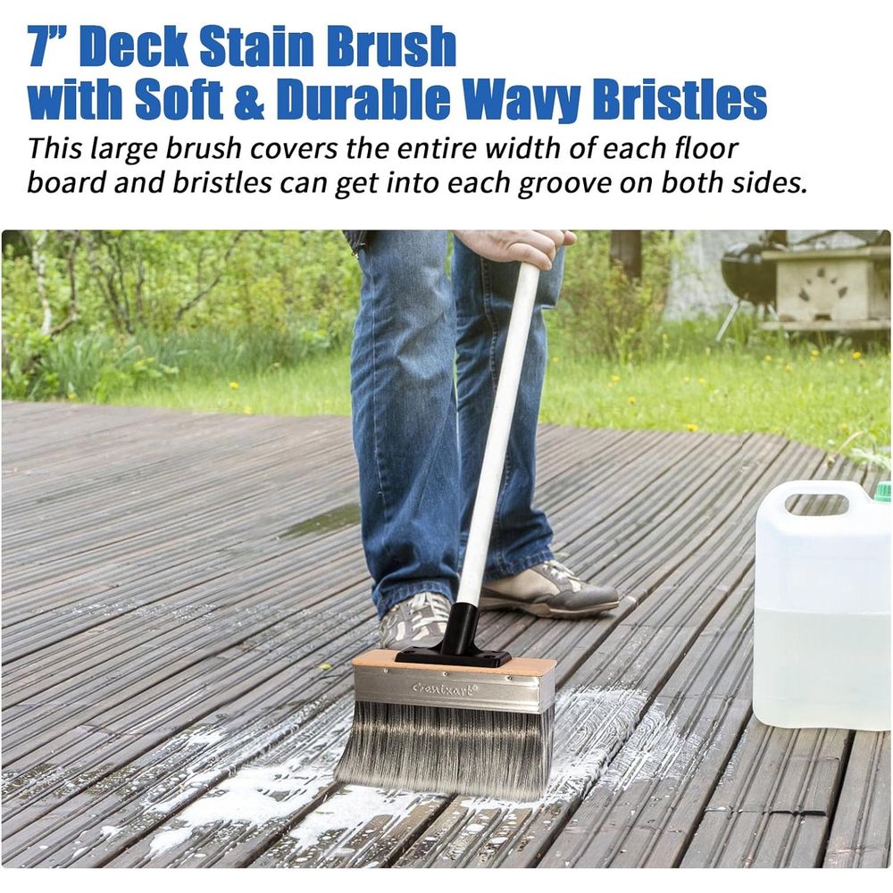 Brocha Resistente de 7 Pulgada - Wood Stain Brush reseña y precio