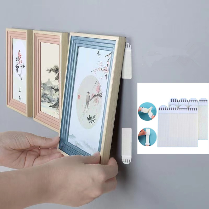 Tiras de cinta adhesivas sin p - Picture Hanging Strip reseña y precio