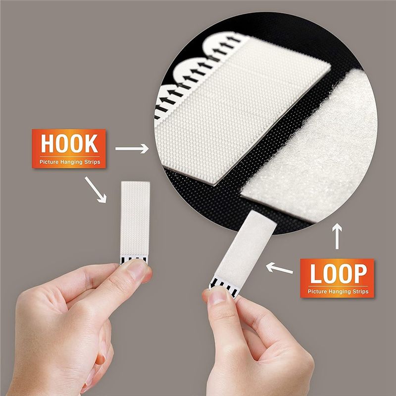 A03E-20 Pares (40 Tiras) de Ti - Picture Hanging Strip reseña y precio