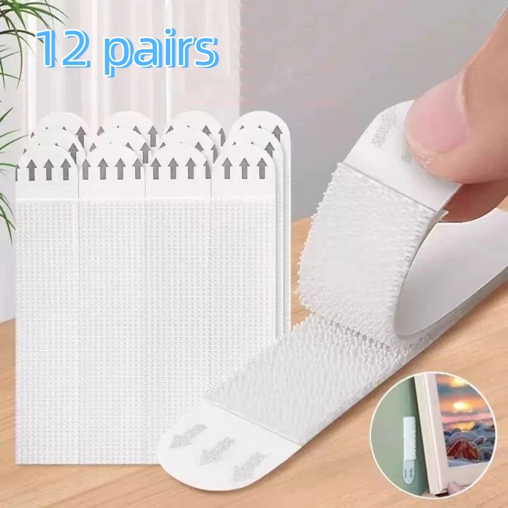 12 Pares de Tiras Adhesivas Re - Picture Hanging Strip reseña y precio