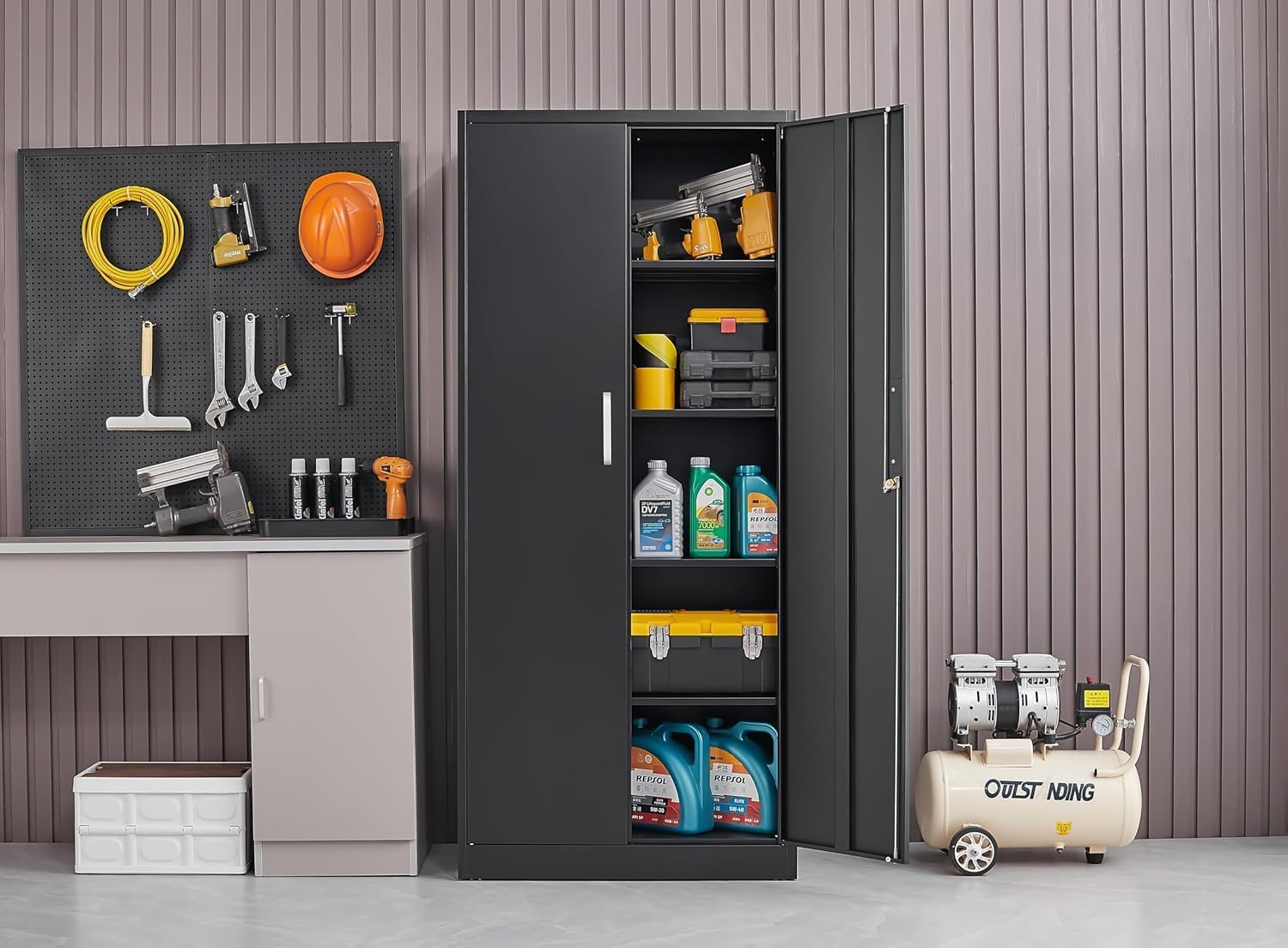 Armario de almacenamiento metá - Home Improvements reseña y precio