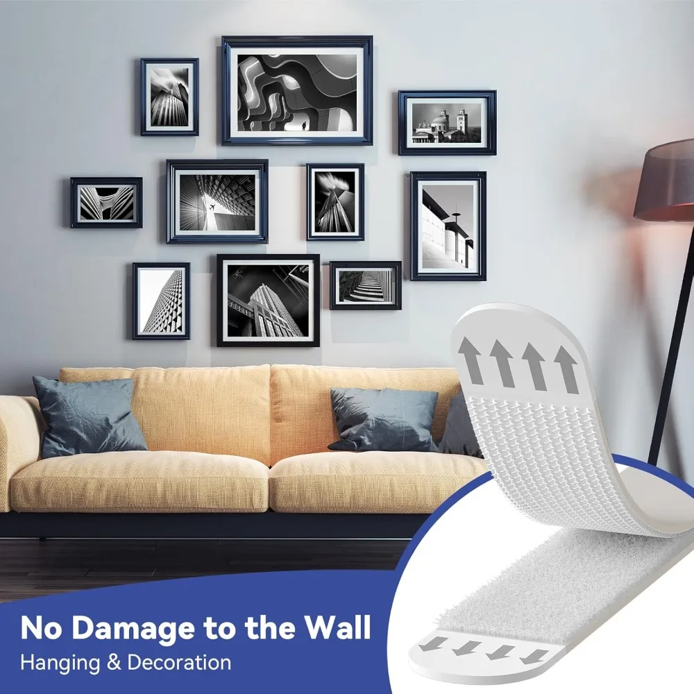12/24 pares de tiras adhesivas - Picture Hanging Strip reseña y precio
